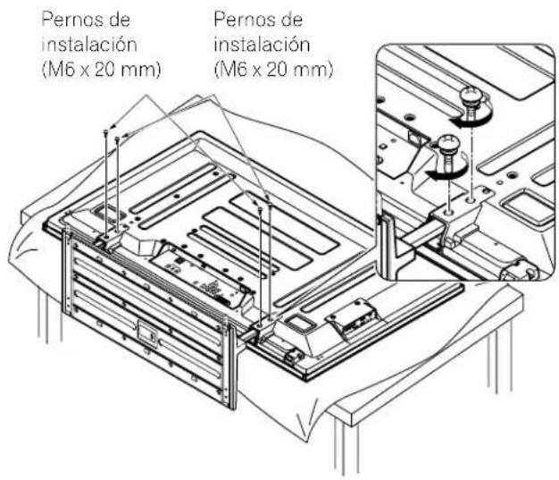 PIONEER PDP5020FD - Para instalar el soporte en la pantalla - 4