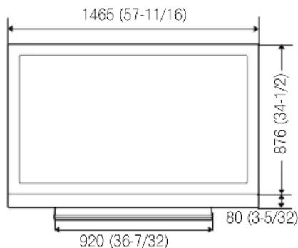 PIONEER PDP5020FD - Dimensiones - 2