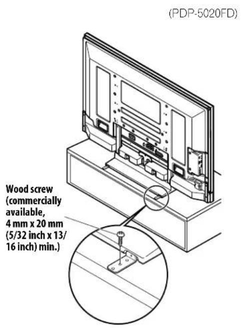 PIONEER PDP5020FD - Recommended hook: Nominal diameter 8 mm (3/8 inch), length 12 mm to 18 mm (0.5 inches to 0.7 inches) - 3