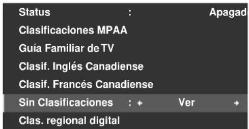 PIONEER PDP5020FD - Asignación de un sistema de clasificacion para crear bloqueos - 5