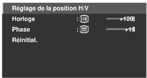PIONEER PDP5020FD - Reglages manuels de la position de l'image et de l'horloge - 1