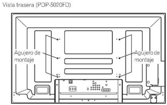 PIONEER PDP5020FD - SeLECTION de la ubicacion y del método de montaje - 3