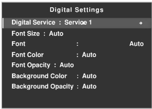 PIONEER PDP5020FD - Closed Caption for Digital Programs - 1