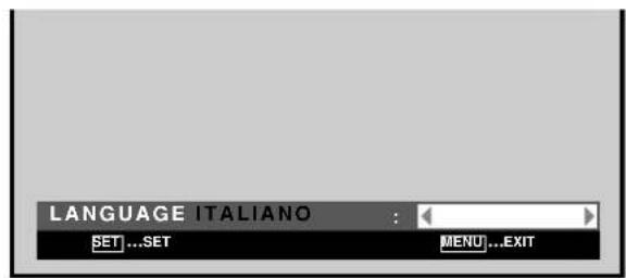PIONEER PDP42MXE20 - Agire opportunamente sui tasti e sino a selezionare la lingua desiderata. - 2