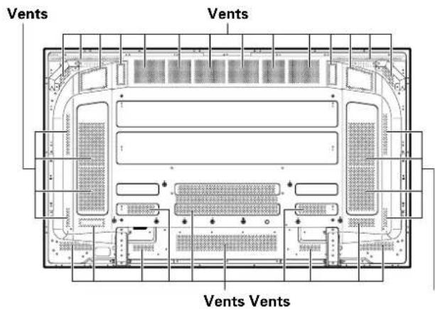 PIONEER PDP42MXE20 - Cleaning the vents - 1