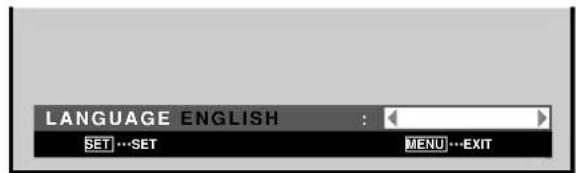 PIONEER PDP60MXE20 - Einstellen der Sprache der eingeblendenten Menüs (Videosignal) - 5