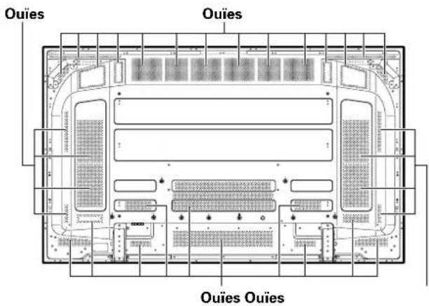 PIONEER PDP60MXE20 - Nettoyage des ouïes d'áération - 1