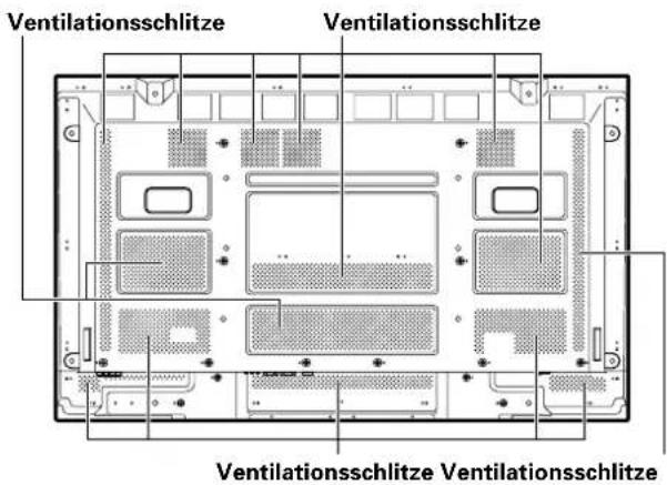 PIONEER PDP60MXE20 - Reinigen der Ventilationsschlitze - 2