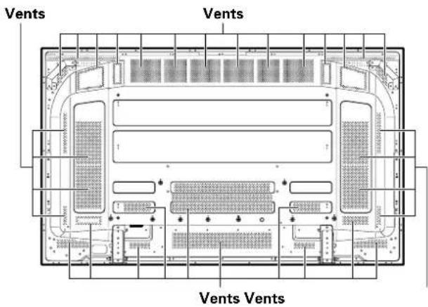 PIONEER PDP60MXE20 - Cleaning the vents - 1