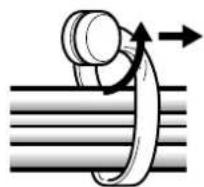 PIONEER PDP60MXE20 - Distacco dei fermacavi ad uso rapido - 1