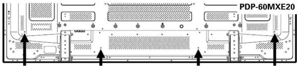 PIONEER PDP60MXE20 - To attach the speed clamps to the main unit - 1