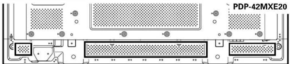 PIONEER PDP60MXE20 - Befestigen der Schnellverschluss-Kabeländer am Plasma-Display: - 3