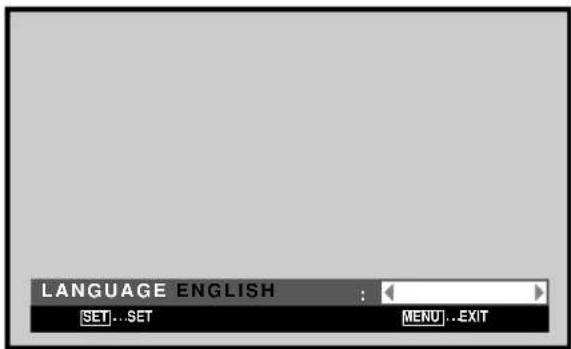 PIONEER PDP60MXE20 - Predisposizione della lingua di visualizzazione sullo schermo (Segnale del computer) - 5