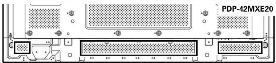 PIONEER PDP60MXE20 - Vastmaken van de snelklemen aan het plasmascherm - 3