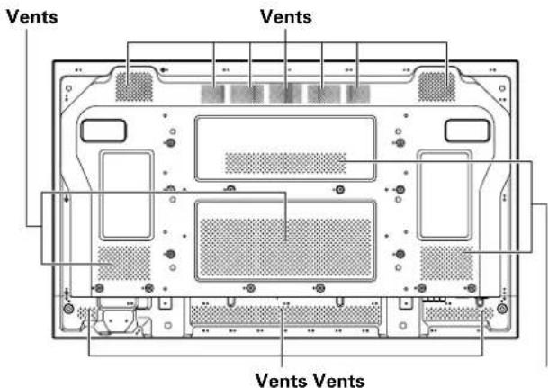 PIONEER PDP60MXE20 - Cleaning the vents - 3