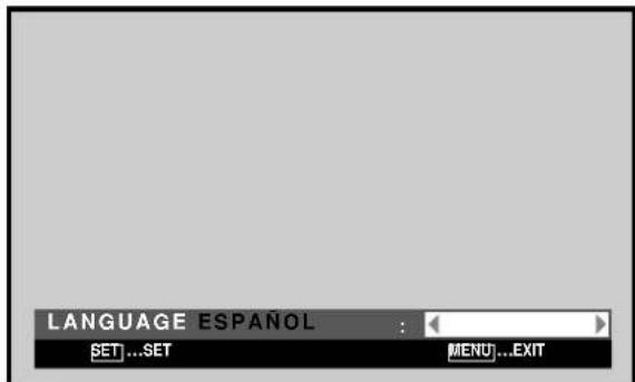 PIONEER PDP60MXE20 - Empleando los botones / , seleccione el idioma deseado. - 2