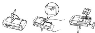 CASIO TV850 - MISE EN PLACE DES PILES - 1