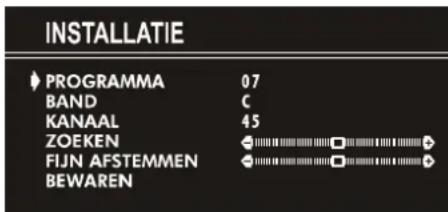JVC AV14BM8S - Kanaal handmatig in een programmanummer zetten: - 1