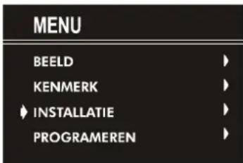 JVC AV14BM8S - Menu "INSTALLLATIE" - 1