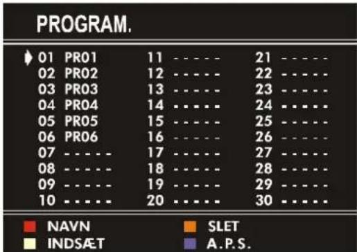 JVC AV14BM8S - PROGRAM. (programmeringsmenu)-menu - 1