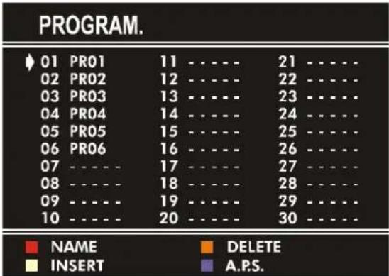 JVC AV14BM8S - Program. (Programming) Menu - 1
