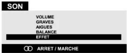 JVC AV28BT70EP - Réglage de l'effet : - 1