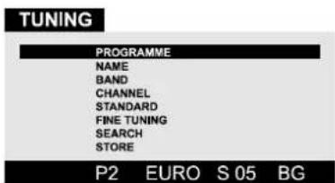 JVC AV28BT70EP - TUNING Menu - 1