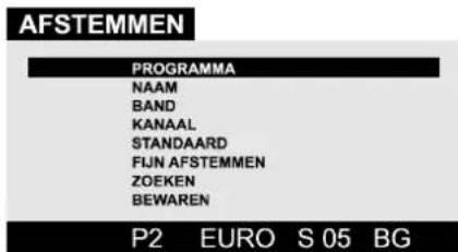 JVC AV28BT70EP - Menu AFSTEMMEN - 1