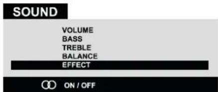JVC AV28BT70EP - Setting EFFECT: - 1
