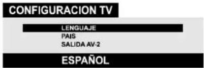 JVC AV28BT70EP - Menú de Configuración de la TV - 1