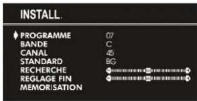 JVC AV21KT1B - Programmation manuelle d'une chaîne dans un numéro de station : - 1
