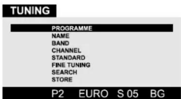 JVC AV21BT70EP - TUNING Menu - 1