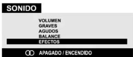 JVC AV21BT70EP - Configuración de los Efectos de Sonido - 1