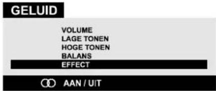 JVC AV21BT70EP - EFFECT instellen: - 1