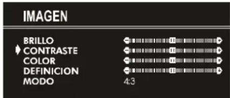 JVC AV14BM8EPS - Configuración del Contraste: - 1