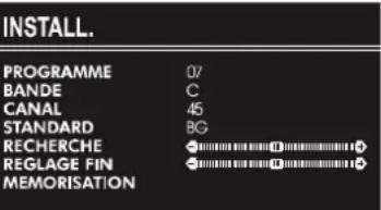 JVC AV14BM8EPS - Programmation manuelle d'une chaine dans un numero de station : - 1