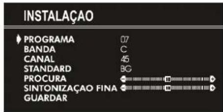 JVC AV14BM8EPS - Para Programas um canal manualmente: - 1