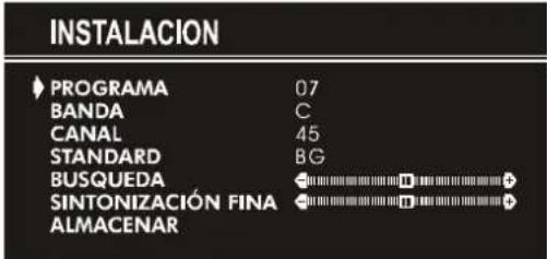 JVC AV14BM8EPS - Para programar un canal en un numero de programa de la TV manualmente: - 1