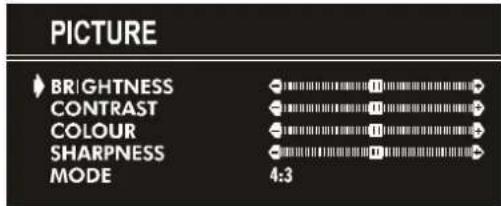 JVC AV14BM8EPS - Setting Brightness: - 1