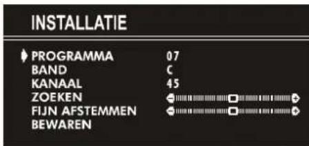 JVC AV21BJ8ENS - Kanaal handmatig in een programmanummer zetten: - 1