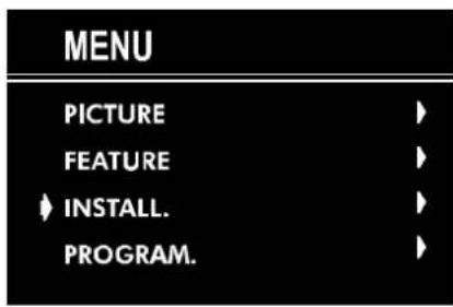 JVC AV21BJ8ENS - INSTALL. Menu - 1