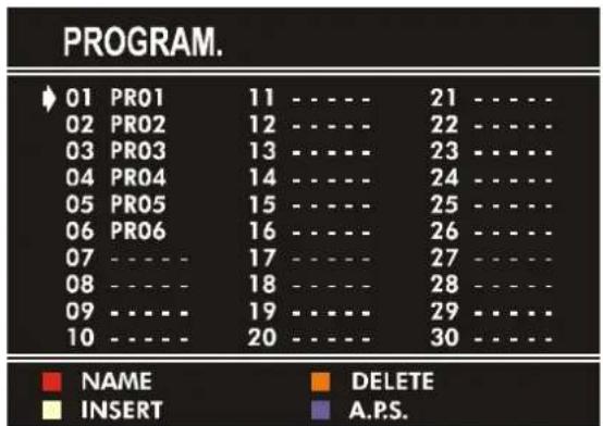 JVC AV21BJ8ENS - PROGRAM. (Programming) Menu - 1