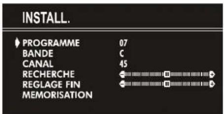 JVC AV21BJ8ENS - Programmation manuelle d'une chaîne dans un numéro de station : - 1