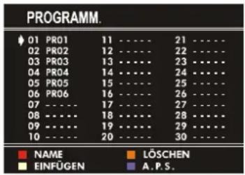 JVC AV21BJ8ENS - Das Menü "Programm." (Programmieren) - 1