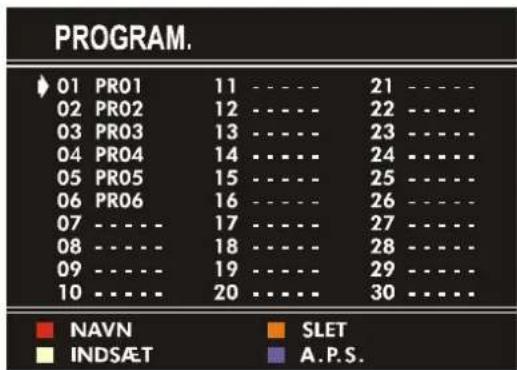 JVC AV21BJ8ENS - PROGRAM. (programmeringsmenu)-menu - 1