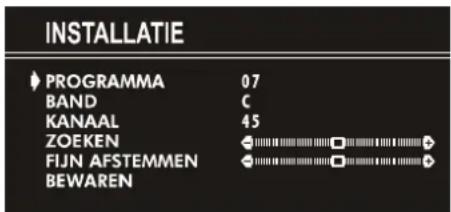JVC AV14BM8ENS - Kanaal handmatig in een programmanummer zetten: - 1