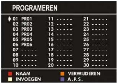 JVC AV14BJ8ENS - Menu "PROGRAMEREN" - 1