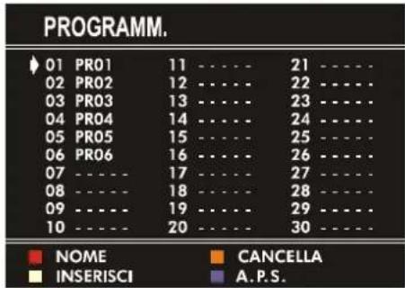 JVC AV14BJ8ENS - Menu PROGRAMM. (Programmazione) - 1