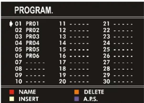 JVC AV14BJ8EPS - Program. (Programming) Menu - 1