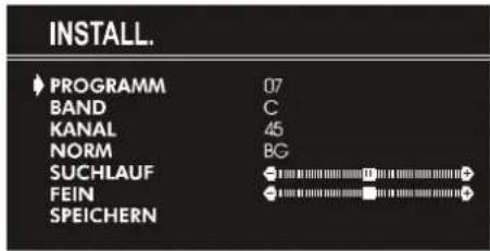 JVC AV21KT1BPF - So programmieren Sie einen Sender manuell auf einem Programmplatz: - 1